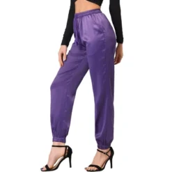 Allegra K Women's Drawstring Elastic Waist Athleisure Pants Ankle Length Satin Joggers With Pocket 31 Allegra K Women's Drawstring Elastic Waist Athleisure Pants Ankle Length Satin Joggers With Pocket -Allegra K GUEST 000d3ea4 8f8a 4783 873a 599189b3e777