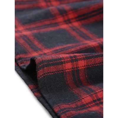 Allegra K Women's Checks Adjustable Strap Pinafore Overall Suspender Skirt 5 Allegra K Women's Checks Adjustable Strap Pinafore Overall Suspender Skirt - Image 5