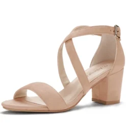 Allegra K Women's Crisscross Ankle Strap Block Heel Sandals -Allegra K GUEST 0174949f 04e9 46c8 a7c5 cd6d31c484f6