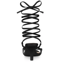 Allegra K Women's Strappy Lace Up Kitten Heels Sandals -Allegra K GUEST 021d8935 b823 4d0d a1f6 360bcbbc0125