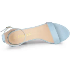 Allegra K Women's Buckle Ankle Strap High Chunky Heels Sandals -Allegra K GUEST 0388fdaf 39d1 4ad9 862a 6ea9ee55f86a