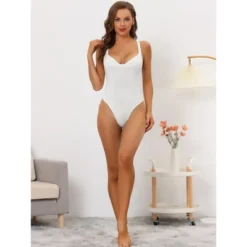 Allegra K Women's Deep V Neck Tummy Control Full Leotard Jumpsuits 9 Allegra K Women's Deep V Neck Tummy Control Full Leotard Jumpsuits -Allegra K GUEST 0511ab2e 71ad 45f5 8cd2 2072ac771596