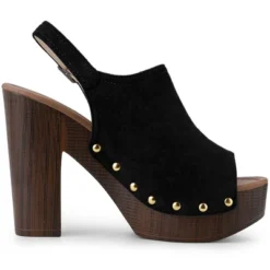 Allegra K Women's Open Toe Slingback Platform Chunky Heel Sandals -Allegra K GUEST 0582f066 d18a 4764 8d30 8d11720ecad0