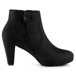 Allegra K Women's Side Zip Low Platform Chunky Heel Ankle Booties -Allegra K GUEST 066a6717 5478 4700 ad2b 23f995d53785