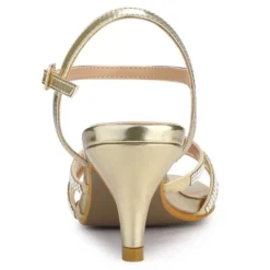 Allegra K Women's Ankle Strap Rhinestone Kitten Heel Sandals -Allegra K GUEST 07fe1bdb 7152 4207 8449 24aa6ad3c5af