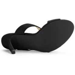 Allegra K Women's Buckle Stiletto Heels Slide Sandals -Allegra K GUEST 085657ff 9fc2 4860 8018 a3cef8ce651d