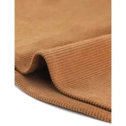 Allegra K Women's Corduroy Pocket Casual Long Sleeve Curved Hem Button Down Shirts -Allegra K GUEST 0947254b 14e3 436b 8cd5 b5374e502dc8