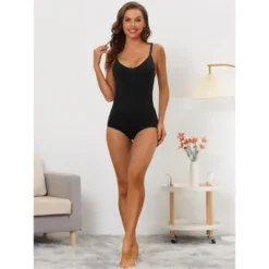 Allegra K Women's Shaping Tummy Control Adjustable Straps Sculpting Leotard 9 Allegra K Women's Shaping Tummy Control Adjustable Straps Sculpting Leotard -Allegra K GUEST 09675c73 97e3 47a0 b29b be6a2761fae7