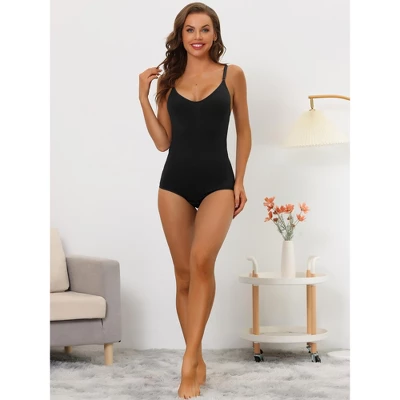 Allegra K Women's Shaping Tummy Control Adjustable Straps Sculpting Leotard 3 Allegra K Women's Shaping Tummy Control Adjustable Straps Sculpting Leotard - Image 3