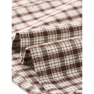 Allegra K Women's Turn Down Collar Plaid Button Up Shirt Long Sleeve Blouse Top 4 Allegra K Women's Turn Down Collar Plaid Button Up Shirt Long Sleeve Blouse Top - Image 4