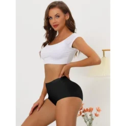 Allegra K Women's Elastic High-Waisted Unlined Breathable No-Show Hipster Underwear -Allegra K GUEST 0b84ec55 83c3 4ec2 ab0d b601a73de5a4