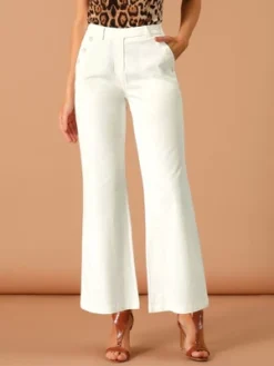 Allegra K Women's Bell Bottom Long High Waist Elegant Work Trousers -Allegra K GUEST 0bb30188 1a51 4bad b926 d5257c96eeb1