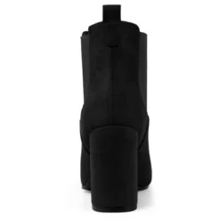 Allegra K Women's Round Toe Chunky High Heels Ankle Chelsea Boots -Allegra K GUEST 0c9240f5 f2b1 4cdd a9d0 4fe7efc2121a