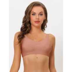 Allegra K Women's No Show Smooth Comfort Adjustable Wide Straps Wireless Minimizers Bras -Allegra K GUEST 0ceccb5a 4851 4573 98fb 51c29a31de5d