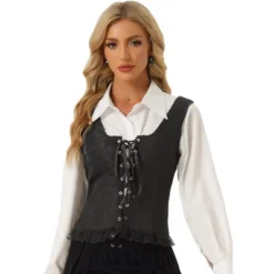 Allegra K Women's U Neck Sleeveless Vintage Corset Tank Tops -Allegra K GUEST 0d279126 5ef8 47e6 8b03 96c9788cf792