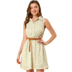 Allegra K Women's Floral Sleeveless Half Placket Above Knee Belted Summer Dress 26 Allegra K Women's Floral Sleeveless Half Placket Above Knee Belted Summer Dress -Allegra K GUEST 0df84d9d e702 4770 bfe7 f073433c35cf