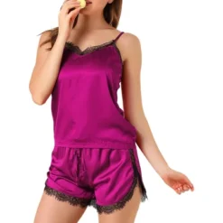 Allegra K Women's Lace Cami Shorts V Neck Camisole Satin Pajamas Set 14 Allegra K Women's Lace Cami Shorts V Neck Camisole Satin Pajamas Set -Allegra K GUEST 0e2a83e3 abfc 4e49 8dad 7623d22ddd40