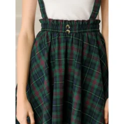 Allegra K Women's Plaid Pleated Mini Tartan Overall Skater Suspender Skirt -Allegra K GUEST 0e43108b 77b3 4a58 9b52 bfc3cb493146