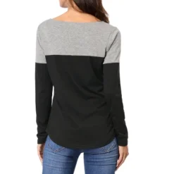 Allegra K Women's Color Block Stretch Split V-Neck T-Shirt 10 Allegra K Women's Color Block Stretch Split V-Neck T-Shirt -Allegra K GUEST 0fc73019 d39b 42d7 8844 a3f264568a37