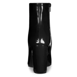 Allegra K Women's Pointed Toe Zip Chunky Heels Ankle Boots -Allegra K GUEST 10077249 a51c 4ed9 aaeb 80c9b9bcdd34