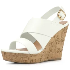 Allegra K Women's Wood Wedges Platform Wedge Sandals -Allegra K GUEST 10582141 2c72 4766 b916 7a4d65592445