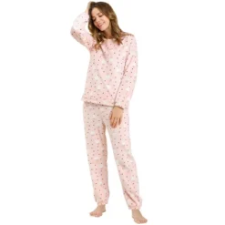 Allegra K Women Winter Flannel Pajama Sets Cute Printed Long Sleeve Nightwear Top And Pants Loungewear Soft Sleepwears -Allegra K GUEST 1066e80f a918 4d58 9d6d 6429145f1a8b