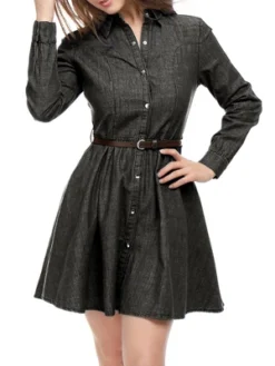 Allegra K Women's Button Down Belted Pleated Flare A-line Denim Shirt Dress 17 Allegra K Women's Button Down Belted Pleated Flare A-line Denim Shirt Dress -Allegra K GUEST 1073f39b 0c61 430d 888d 0ef15f153dc7