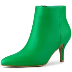 Allegra K Women's Pointed Toe Zipper Stiletto Heel Ankle Boots -Allegra K GUEST 108b2e38 1873 40ab 99c7 65f45c494204