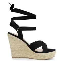 Allegra K Women's Espadrille Platform Lace Up Wedges Sandals -Allegra K GUEST 10bc934f e3c2 455c b049 445adc368e7d