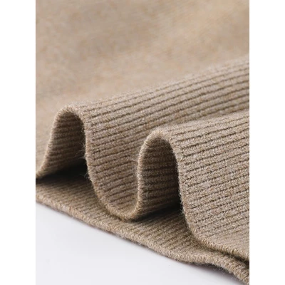 Allegra K Women's High Waist Stretchy Rib Knit Slit Hem Pencil Bodycon Sweater Skirt 4 Allegra K Women's High Waist Stretchy Rib Knit Slit Hem Pencil Bodycon Sweater Skirt - Image 4