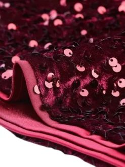 Allegra K Women's Velvet Spaghetti Strap Club Party Crop Sequined Cami Top -Allegra K GUEST 13390138 ab38 4c26 b36e 51b782ad5d83