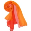 Allegra K Women Long Chiffon Light Silky Gradient Color Shawl Wrap Scarf