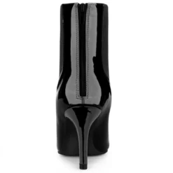 Allegra K Women's Back Zip Stiletto High Heels Ankle Boots -Allegra K GUEST 14644bcb c909 42ec 9950 d69fc647236f