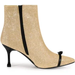 Allegra K Women's Pointed Toe Stiletto Heels Sparkle Ankle Boots -Allegra K GUEST 1506c708 8980 41fa 8c8c 7d0aa49365c0