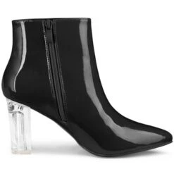 Allegra K Women's Clear Heel Pointy Toe Chunky Heels Ankle Boots -Allegra K GUEST 15eb293a 7d9b 47e4 a6d6 6df37a8194e3
