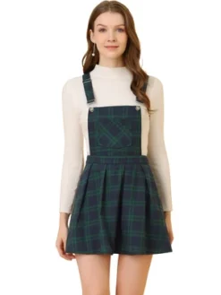 Allegra K Women's Checks Adjustable Strap Pinafore Overall Suspender Skirt 13 Allegra K Women's Checks Adjustable Strap Pinafore Overall Suspender Skirt -Allegra K GUEST 1682905f c19b 400b abd3 c3e7abd763f8