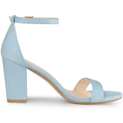 Allegra K Women's Buckle Ankle Strap High Chunky Heels Sandals -Allegra K GUEST 17255eca 4619 4267 bb54 a341f5a4de7b