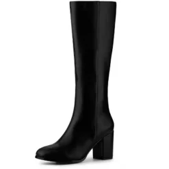 Allegra K Women's Round Toe Block Heels Knee High Boots -Allegra K GUEST 189eefe0 dfd8 409a b632 98b5aa9641b2