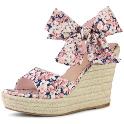 Allegra K Women's Platform Floral Printed Slingback Espadrille Wedge Sandals -Allegra K GUEST 18b1924e 4179 4c7c be54 a9d70e893c12