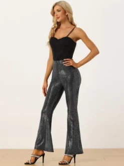 Allegra K Sequin Pants For Women's Sparkle Bell Bottoms Stretch Shiny Flare Pants 7 Allegra K Sequin Pants For Women's Sparkle Bell Bottoms Stretch Shiny Flare Pants -Allegra K GUEST 192f0e19 20c4 456b a8d4 8ab2ac694141