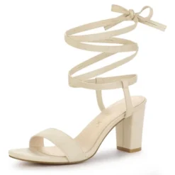 Allegra K Women's Lace Up Chunky Heels Sandals -Allegra K GUEST 1b67fd18 c4d7 4aec 91d4 f1bc4b5dfe99