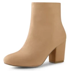 Allegra K Women Round Toe Side Zipper Block Heel Ankle Boots 23 Allegra K Women Round Toe Side Zipper Block Heel Ankle Boots -Allegra K GUEST 1c374b53 9058 4afa a786 8c09baec971a