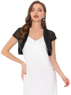Allegra K Women's Cap Sleeve Business Open Front Mesh Crop Shrug Bolero 15 Allegra K Women's Cap Sleeve Business Open Front Mesh Crop Shrug Bolero -Allegra K GUEST 1c955b71 611b 4bc0 9e57 89b447bc0d23