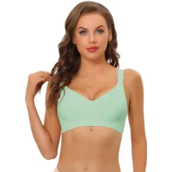 Allegra K Women's Wireless No Show Smooth Comfort Adjustable Straps Minimizers Bra -Allegra K GUEST 1d1b4ee4 4fbe 4ac8 86ed d615e05a7618