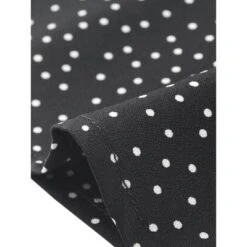 Allegra K Women's Vintage Polka Dots Peter Pan Collar Puff Short Sleeve Shirt -Allegra K GUEST 1eb472af e6f4 4c1b 967c cd5c247d6f1f