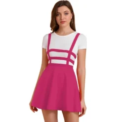 Allegra K Women's Pleated Kawaii A-Line Elastic Waist Mini Braces Suspender Skirt -Allegra K GUEST 20e216ee 867f 404b 8527 6f80ff5a67c2