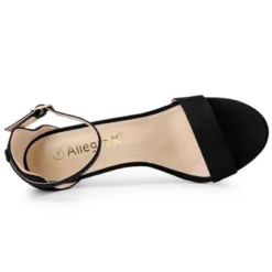 Allegra K Women's Suede Ankle Strap High Stiletto Sandals -Allegra K GUEST 21079927 61ca 47fe a6f7 976e80c2c40f