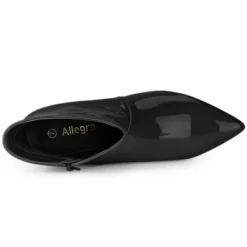 Allegra K Women's V Shape Pointed Toe Stiletto Heel Ankle Boots -Allegra K GUEST 217235fd 2c28 4879 9dff f7b49a2dd240