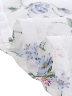 Allegra K Women's Ruffled Long Sleeve Pleated Front Floral Blouse -Allegra K GUEST 22e5d110 fe71 4ff3 b679 ff266174ac3d