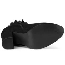 Allegra K Women's Ruffle Block Heel Ankle Boots -Allegra K GUEST 22f9ef53 97c3 4c62 b48c 37b4927837ff